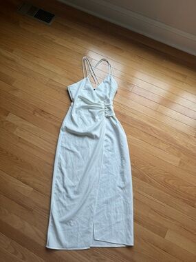Zara White Strappy Midi Dress